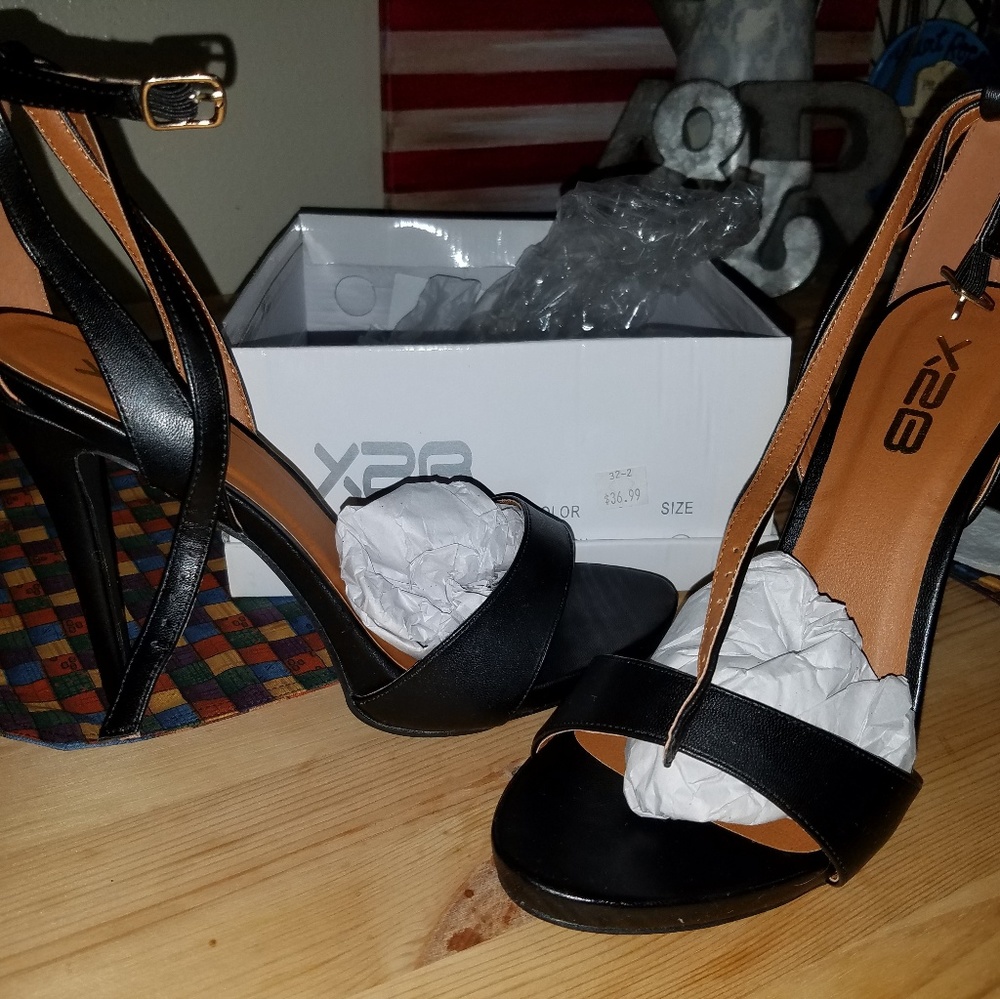 Black Strappy Sandals